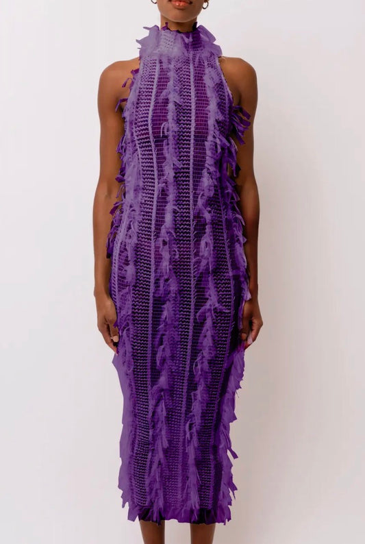 Cranes In The Sky Midi Dress